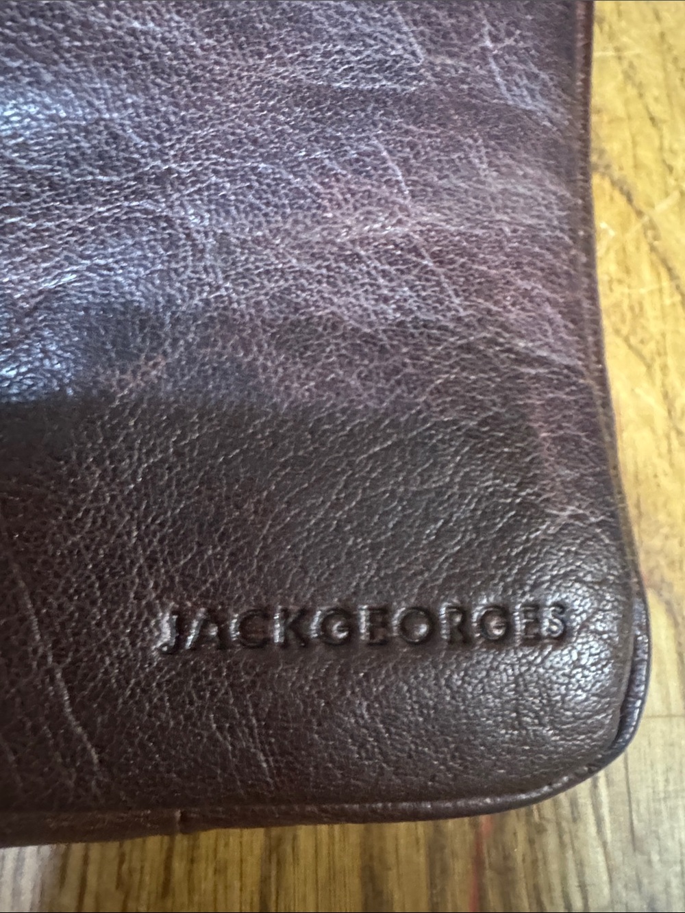 Jack Georges Brown Leather Sleeve – Slim Carrying Case - Leather Travel Wallet